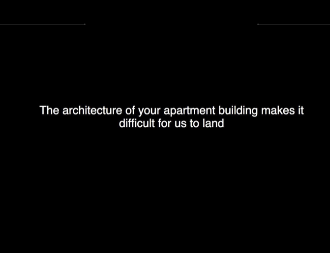 Space Video still — apartment building